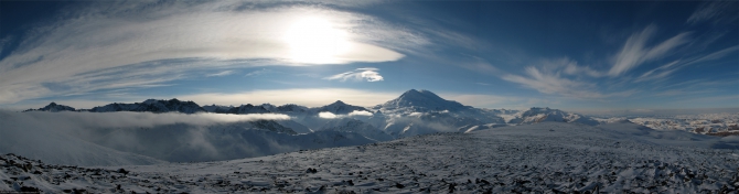 Кавказ - январь 2007. Фотоальбом (Горный туризм, горы, приэльбрусье, эльбрус, зима, снег, скалы)