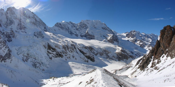 Кавказ, Адыр-су. Лавина. (Альпинизм)