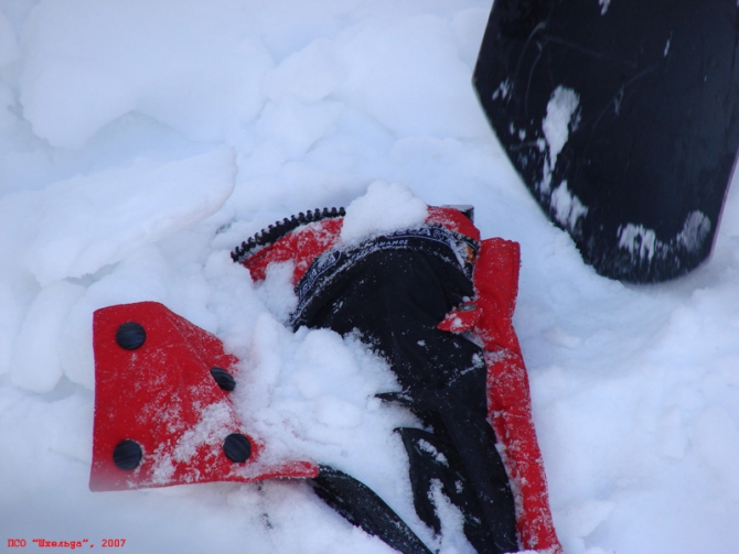 Кавказ, Адыр-су. Лавина. (Альпинизм)