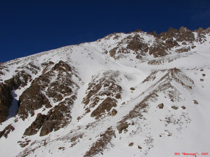 Кавказ, Адыр-су. Лавина. (Альпинизм)