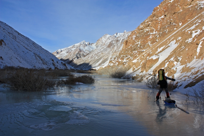 Зимний Памир. Фотоальбом. Часть 1. Заходы по Пшарту и кольцо в хр. Музкол (Путешествия, пик советских офицеров, мургаб, лыжный туризм, маи)