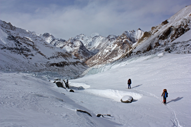 Зимний Памир. Фотоальбом. Часть 1. Заходы по Пшарту и кольцо в хр. Музкол (Путешествия, пик советских офицеров, мургаб, лыжный туризм, маи)
