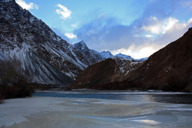 Зимний Памир. Фотоальбом. Часть 2. Долина Мургаба и Сарезское озеро (Путешествия, усойский завал, музкол, лыжный туризм, маи)