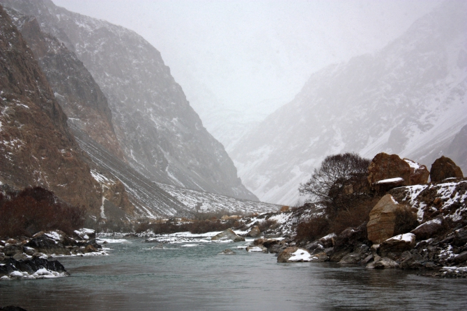 Зимний Памир. Фотоальбом. Часть 2. Долина Мургаба и Сарезское озеро (Путешествия, усойский завал, музкол, лыжный туризм, маи)