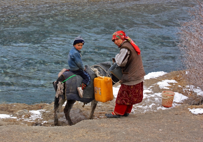 Зимний Памир. Фотоальбом. Часть 2. Долина Мургаба и Сарезское озеро (Путешествия, усойский завал, музкол, лыжный туризм, маи)
