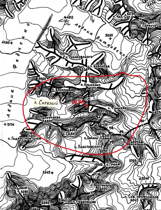 К истории пиков Фиккера (6725) и Сов. Космонавтов (6150). (Альпинизм, пик советских космонавтов, пик фиккера, шеститысячники памира)