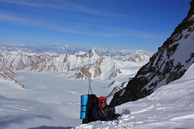 Зимний Памир. Фотоальбом. Часть 3. Через горы Центрального Памира (Путешествия, ледник грум-гржимайло, абдукагор, ледник федченко, пик революции, лыжный туризм, маи)