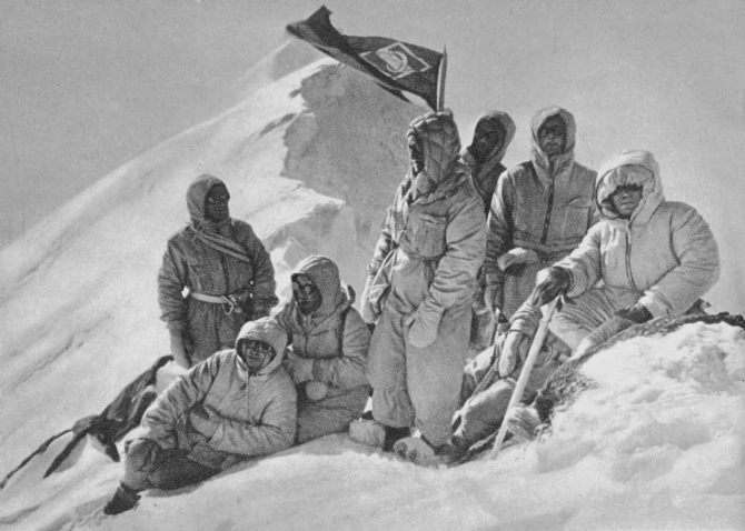 ЭКСПЕДИЦИЯ НА ПИК ПОБЕДЫ В ЛИЦАХ. ГОД 1956 . (Альпинизм)