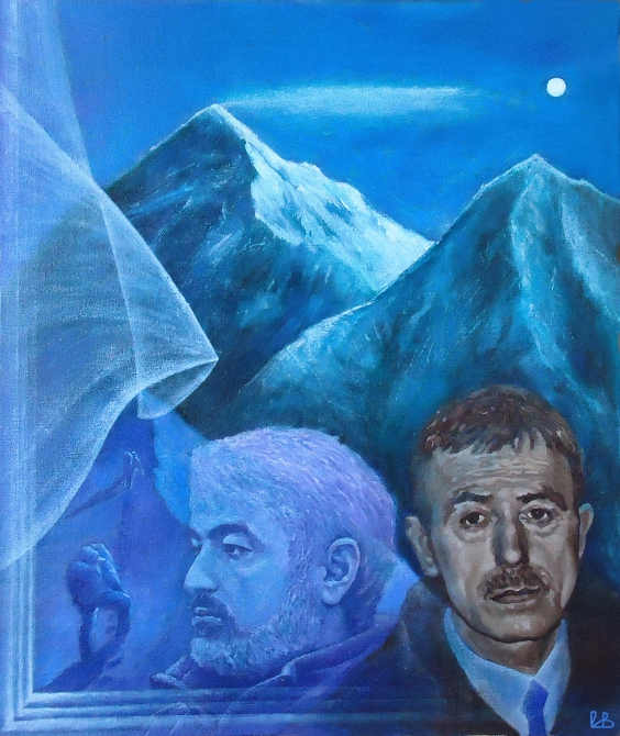 Память о ночной Горе... (Альпинизм, виктор воропаев, михаил туркевич, эверест, живопись)
