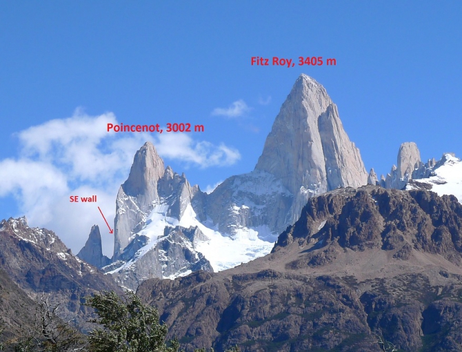 ПотоГония на на юго-восточной стене Пуансенота (Альпинизм, poincenot, climbing, new route, first ascent, дашкевич, серегин, дмитриенко, русский путь, патагония, первопроход, стена)