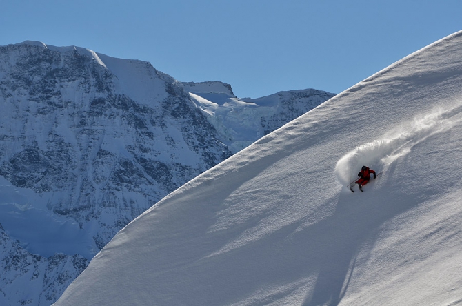 Powder Day Geographics: по следам агента 007 в Murren-Schilthorn (Бэккантри/Фрирайд, швейцария, катя коровина, андрей арсеев, алексей кислов, михаил малюгин, алексей логинов)