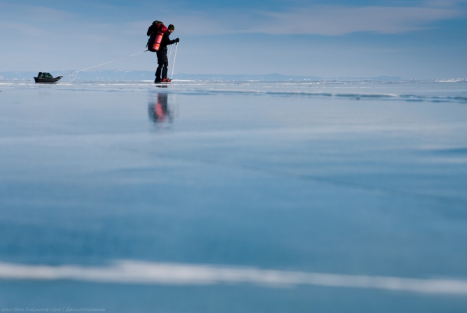 Экспедиция на коньках по льду Байкала (Бэккантри/Фрирайд, коньки, зима)