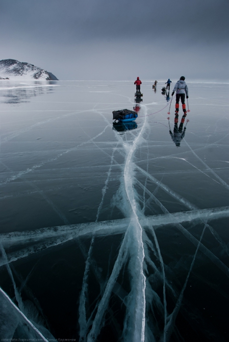 Экспедиция на коньках по льду Байкала (Бэккантри/Фрирайд, коньки, зима)