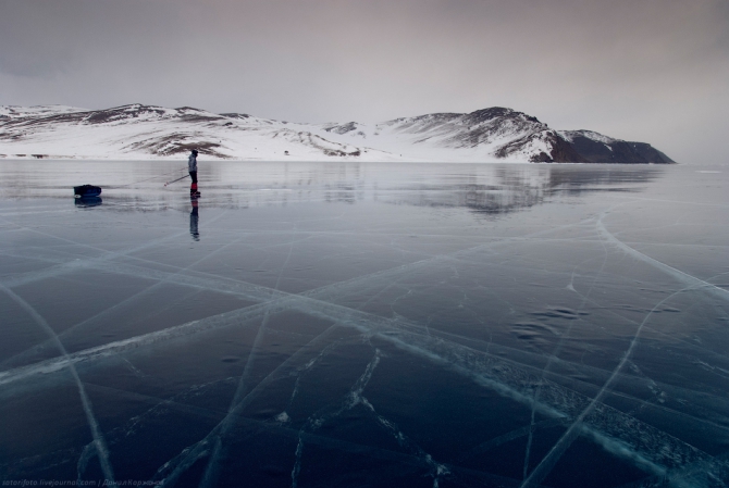 Экспедиция на коньках по льду Байкала (Бэккантри/Фрирайд, коньки, зима)