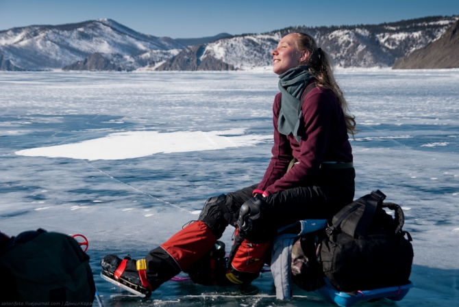 Экспедиция на коньках по льду Байкала (Бэккантри/Фрирайд, коньки, зима)