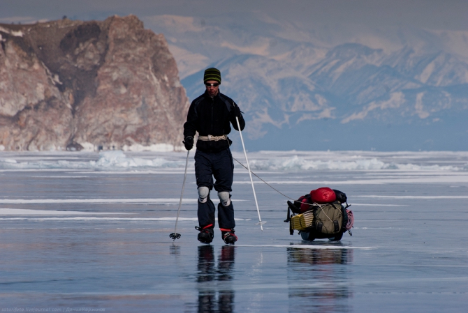 Экспедиция на коньках по льду Байкала (Бэккантри/Фрирайд, коньки, зима)