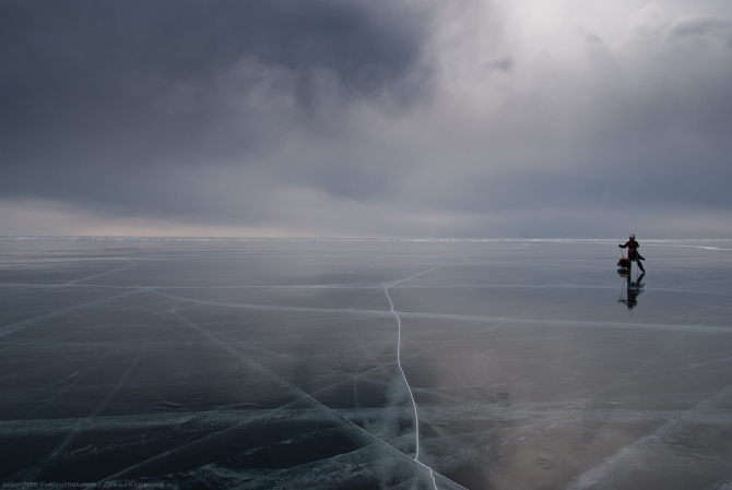 Экспедиция на коньках по льду Байкала (Бэккантри/Фрирайд, коньки, зима)