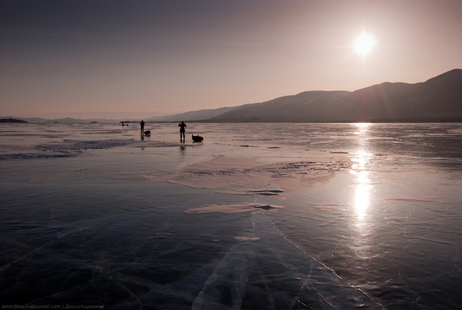 Экспедиция на коньках по льду Байкала (Бэккантри/Фрирайд, коньки, зима)