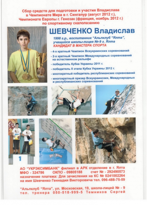 С мира по нитки. (Скалолазание)