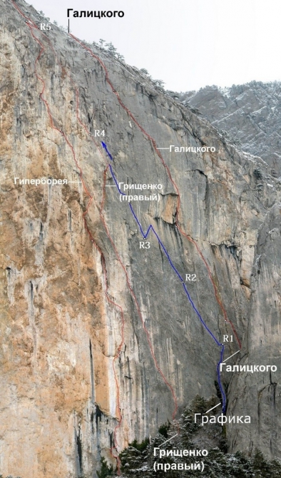 ГРАФИКА. Новый маршрут на в. Шаан-Кая от харьковчан. (Альпинизм, крым, малые горы, первопроход, полтавец)