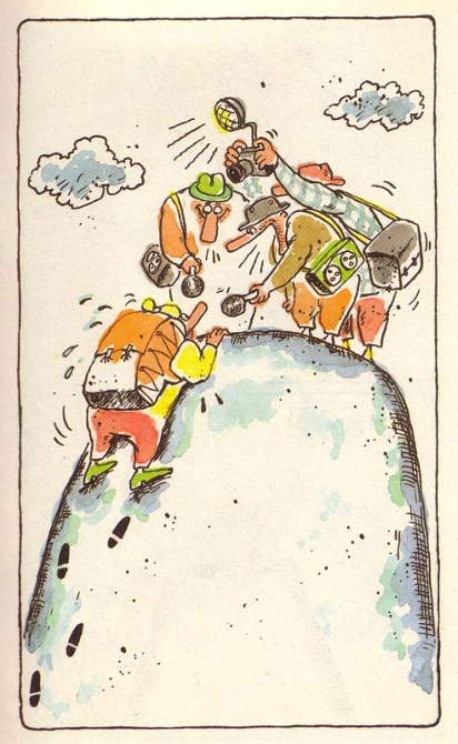 "Камнем вверх" (комикс, карикатура, юмор)