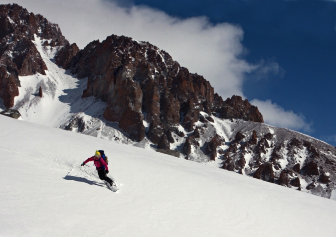 Ски-тур/ бэккантри на Казбеке (Бэккантри/Фрирайд, арчилу цинцадзе, чекулаева оксана)