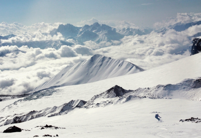 Ски-тур/ бэккантри на Казбеке (Бэккантри/Фрирайд, арчилу цинцадзе, чекулаева оксана)