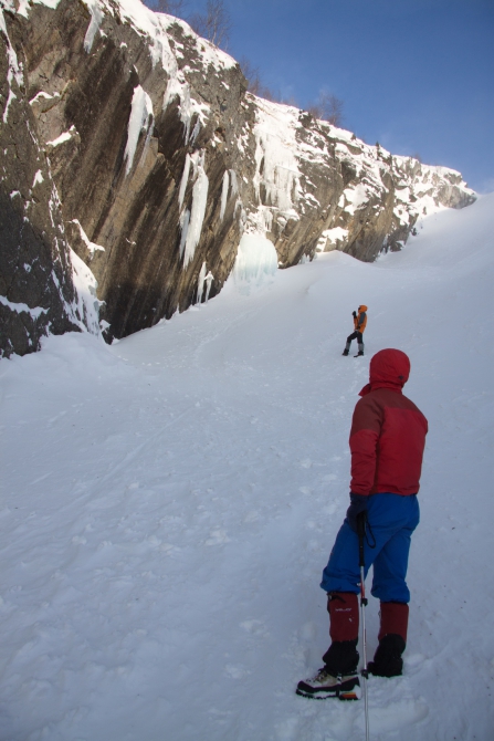 В поисках зимнего лазанья (Альпинизм, хибины, бастион вудьявра, вудъявра, вера, високосный день, headwall attack, сивера, sivera, sivera team, grivel, юкспор, скалы мгу, 2б, щель надежности, ребро жесткости, маршруты в хибинах, сотник, нефедов, романов, юшман)