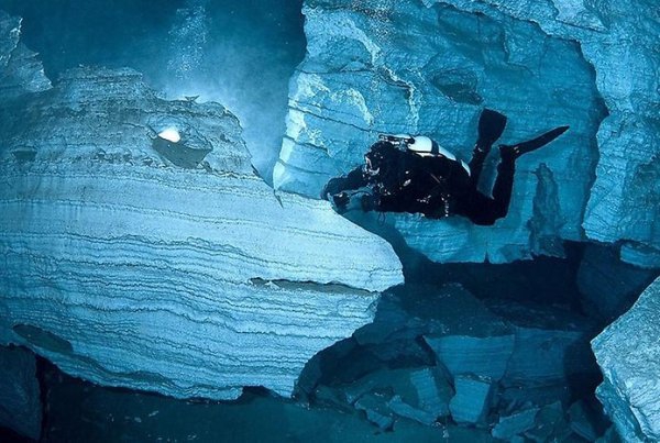 Дайвинг в самой большой пещере мира Орда (Спелеология)
