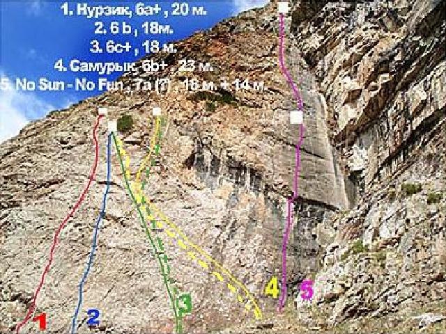 В Туюк-Су появились спортивные маршруты (Скалолазание, scarpa, tuyk-su, manaraga-team, klenov, казахстан, скалолазание)