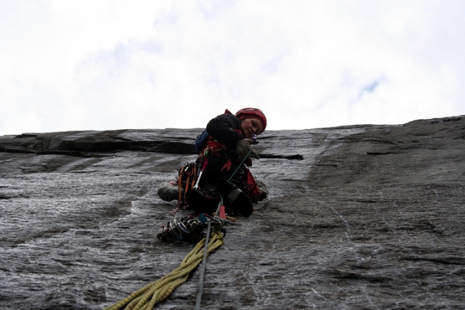 Stetind North Face. "Женская Логика" (Альпинизм, норвегия, первопроход, чибиток, коптева, krukonogi, norway, salewa)