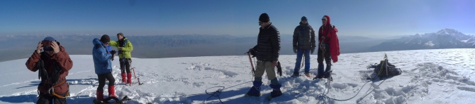 Панорамы с пика Обручева (Альпинизм, пик латвии., пик единства, пик кызыл-агын, пик обручева, ледяной мыс, пик ленина, маи)