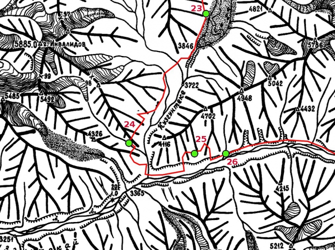 3.8. Обход новых прижимов Сауксая (Альпинизм, маи, пик ленина, малая саукдара, сауксай, экспедиция маи на заалайский хребет)