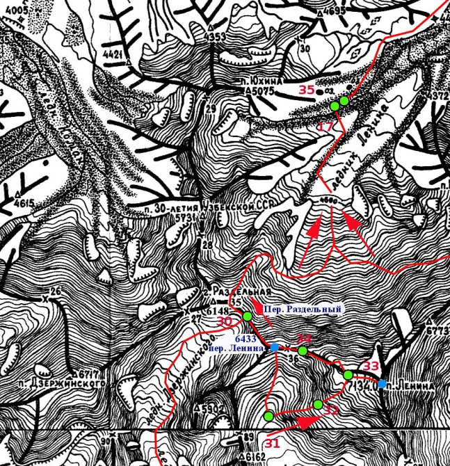 4. Пик Ленина по юго-западному ребру западного гребня, первое прохождение. (Альпинизм, маи, малая саукдара, экспедиция маи на заалайский хребет)