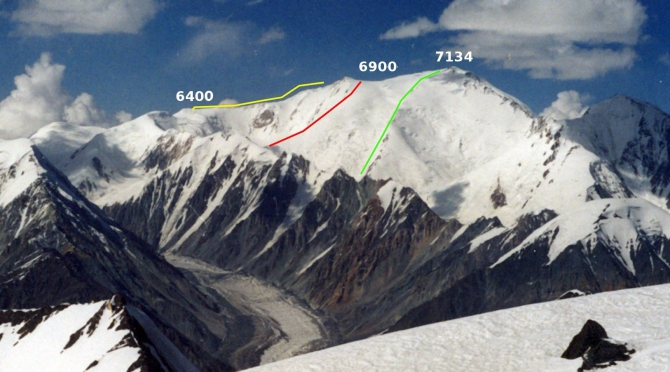 4. Пик Ленина по юго-западному ребру западного гребня, первое прохождение. (Альпинизм, маи, малая саукдара, экспедиция маи на заалайский хребет)