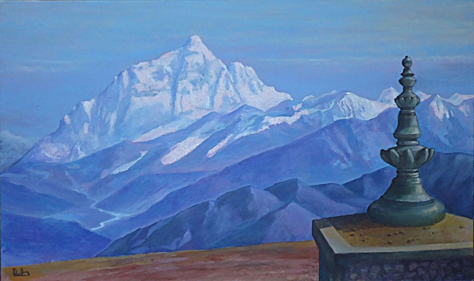 Тибетский мотив... (Путешествия, живопись, виктор воропаев)