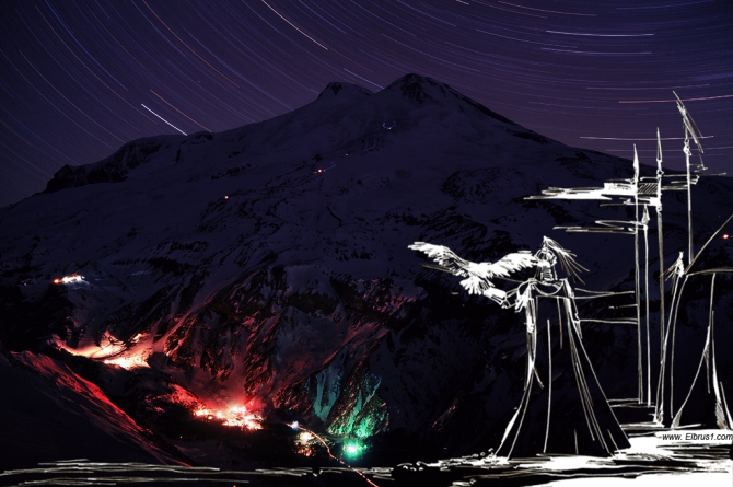 Призраки заоблачных вершин... (Альпинизм, ушба, эльбрус, кавказ)