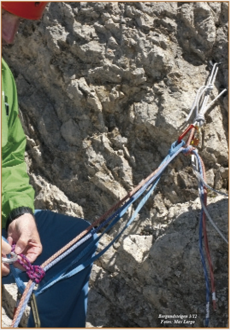 Дюльфер по-австрийски. (Альпинизм, спуск по веревке, страховка, тактика)