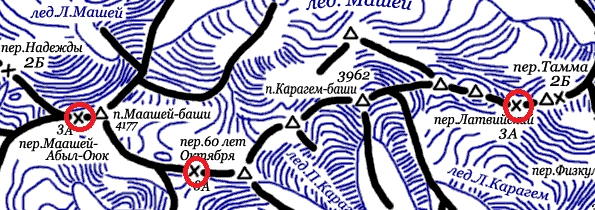 Перевалы Латвийский 3А, Маашей-Абылоюк 3А... (Горный туризм, алтай)
