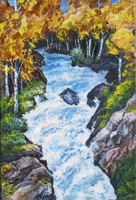 Юность гор (петропавловский петр, живопись, 2013, горы, осень)