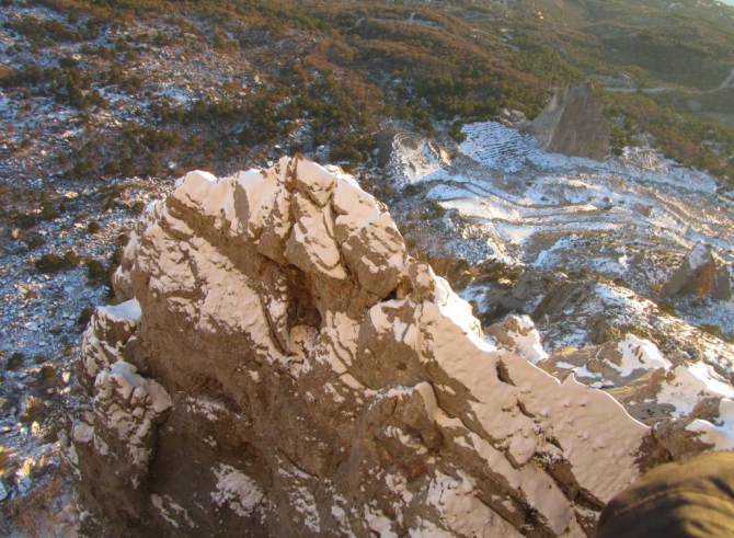 Морчека «Ледоход» 6 А. Новый маршрут. (Альпинизм, «ледоход» 6 а. заколодний а.в., марчека, крым)