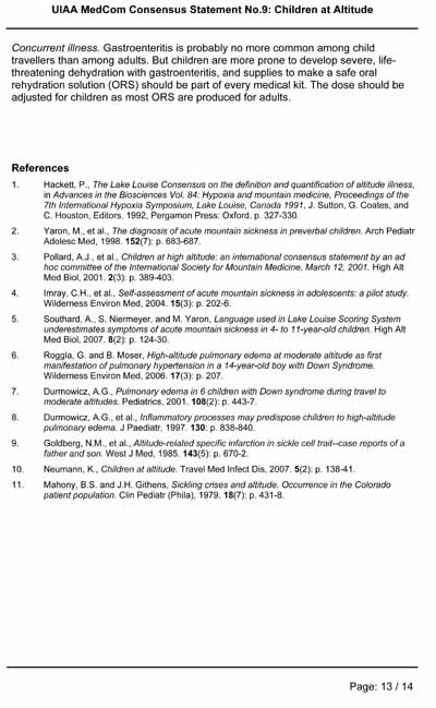 Дети на высоте. Брошюра UIAA c рекомендациями родителям и врачам. (Альпинизм, высота, горная болезнь)