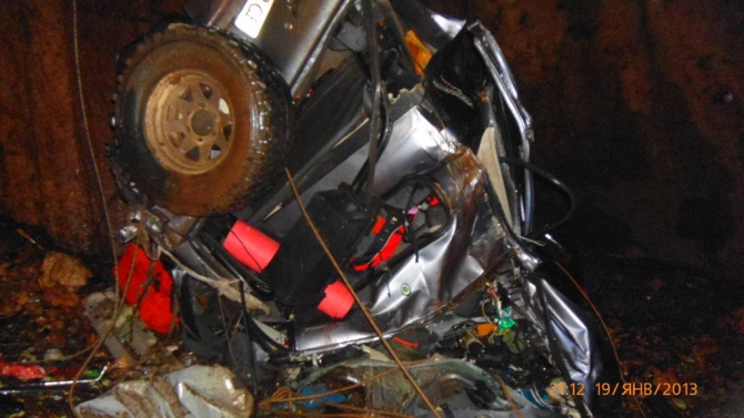 Спасработы 19.01.2013. Караби-яйла. п.Монастырь-Чокрак (Спелеология, пещера, машина, чп)