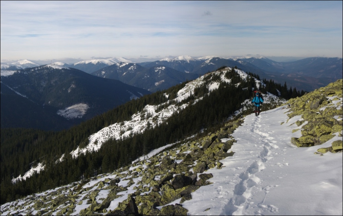 Горганами по снегоступам (Путешествия, карпаты, горганы, снегоступы)