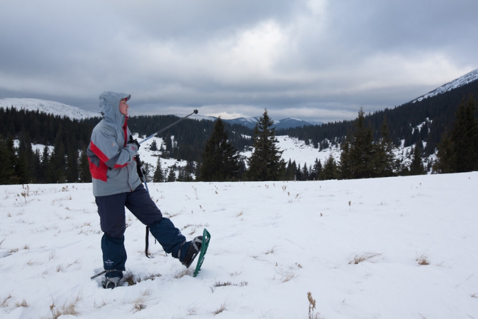 Горганами по снегоступам (Путешествия, карпаты, горганы, снегоступы)