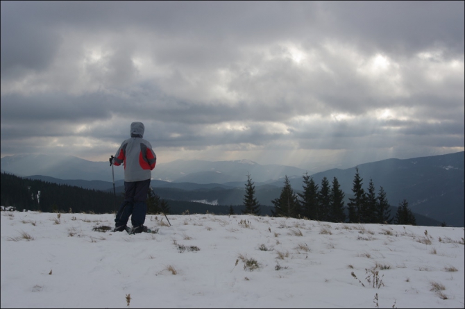 Горганами по снегоступам (Путешествия, карпаты, горганы, снегоступы)