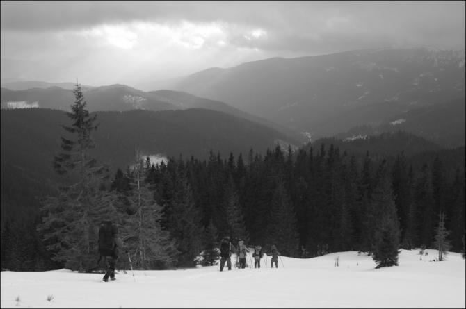 Горганами по снегоступам (Путешествия, карпаты, горганы, снегоступы)