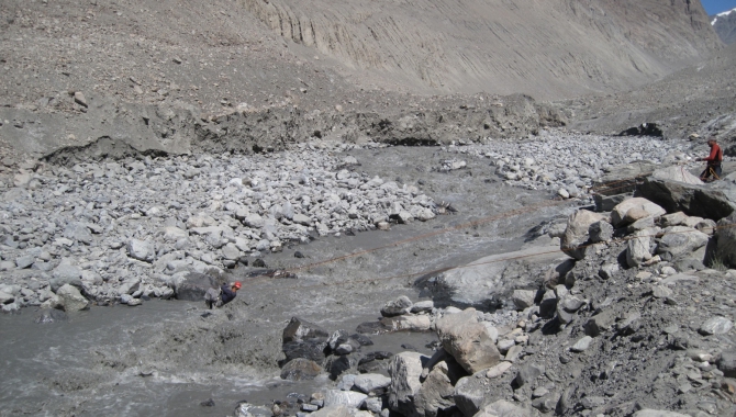 Организация переправы забросом веревки на целевой берег (Горный туризм, безопасность, переправа)