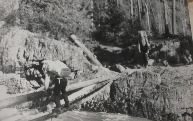 Переправы по бревну (Горный туризм, бревно, переправа, безопасность)