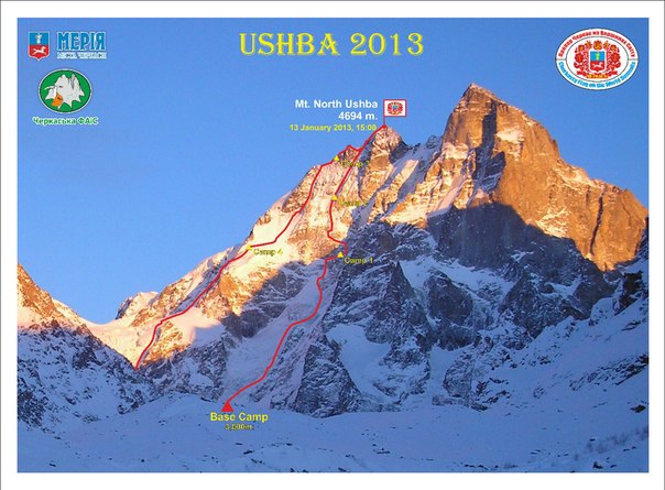 Миром правит любовь. Зимняя Ушба в двойке (Альпинизм, альпинизм, коломыцева, зима, фомин, полежайко)